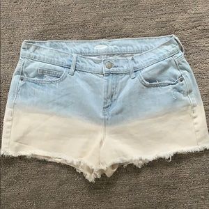Bleached Ombré Denim Shorts